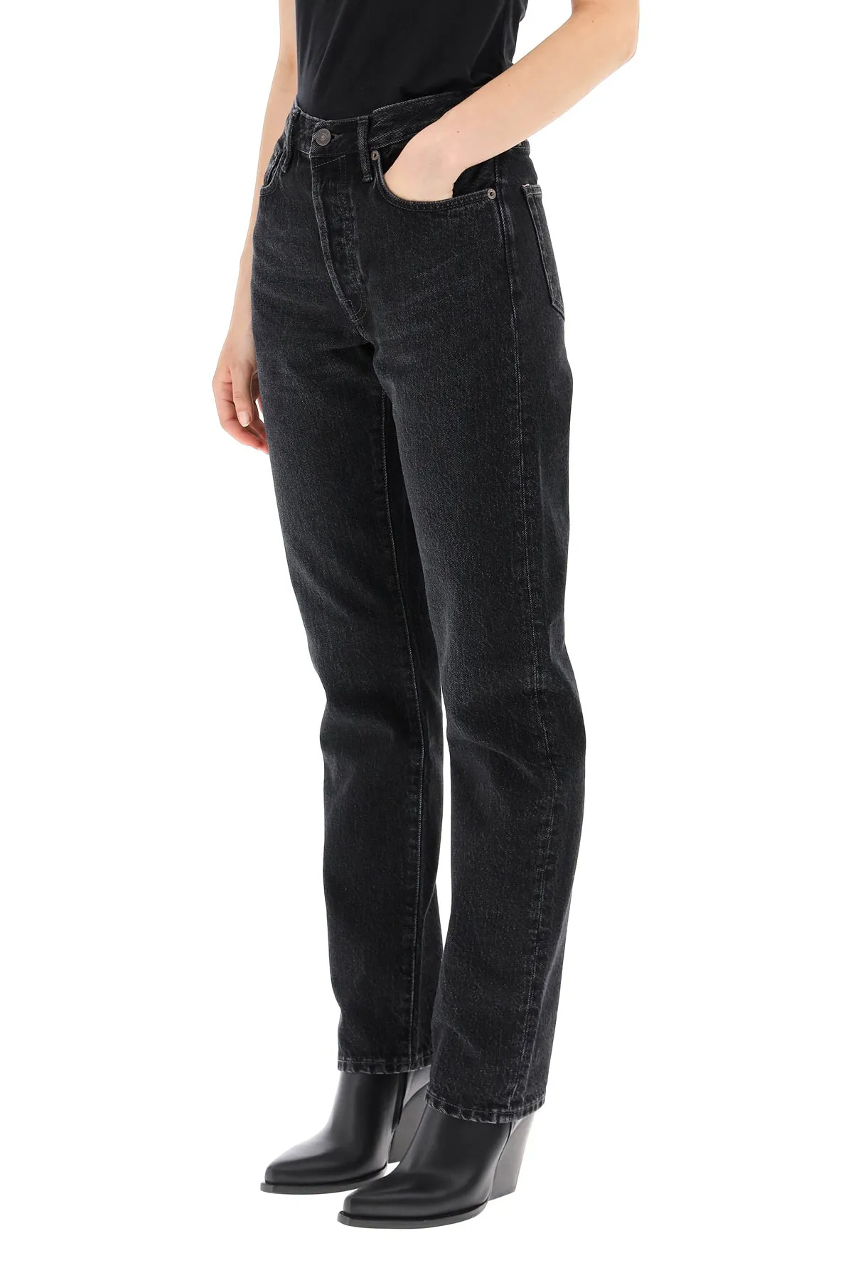 Acne Studios High Rise Regular Fit Jeans