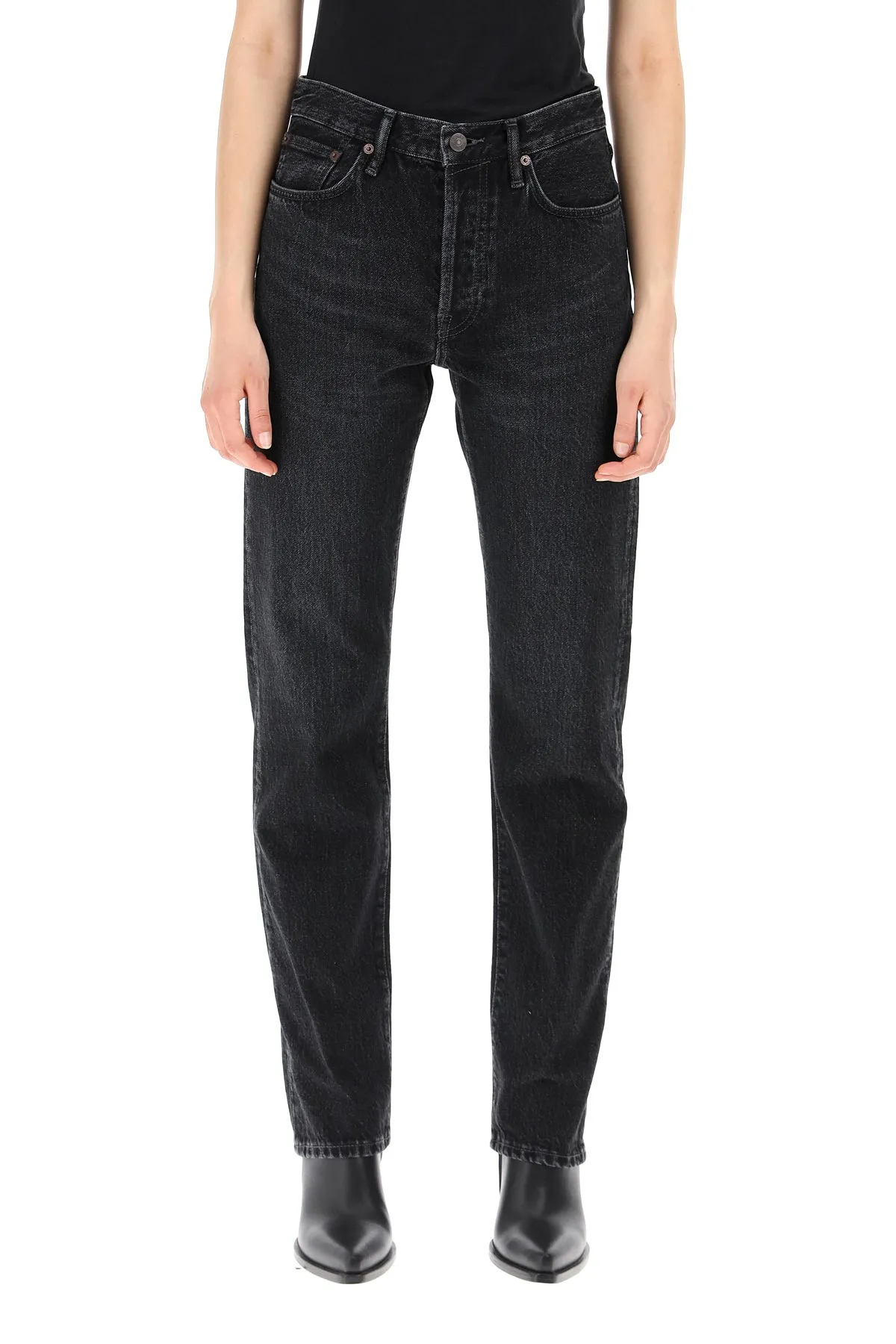 Acne Studios High Rise Regular Fit Jeans