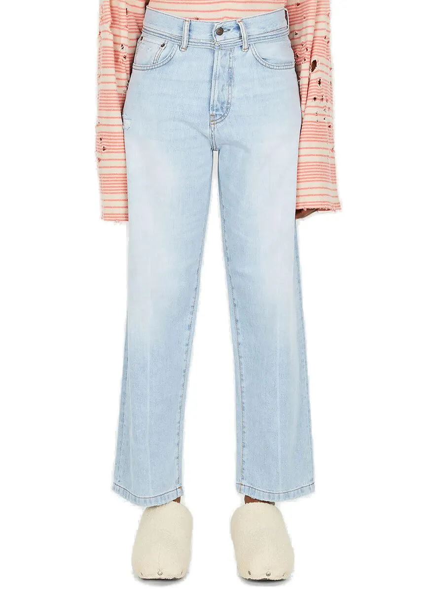 Acne Studios High-Rise Straight-Leg Jeans