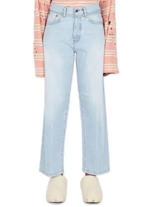 Acne Studios High-Rise Straight-Leg Jeans