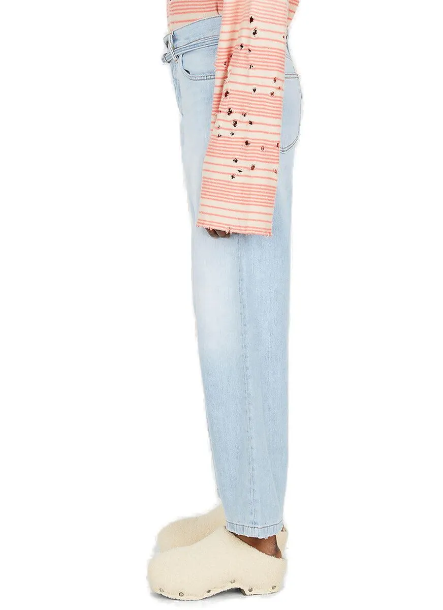 Acne Studios High-Rise Straight-Leg Jeans