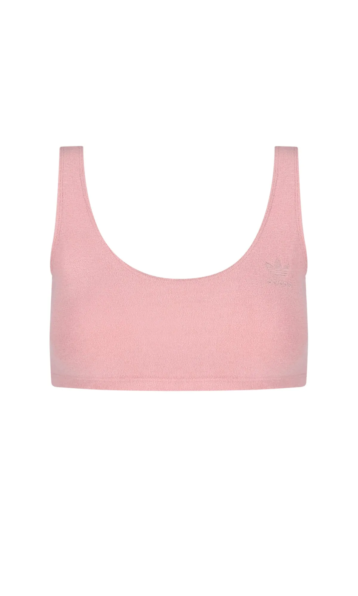 Adidas Originals Logo Embroidered  Cropped Top