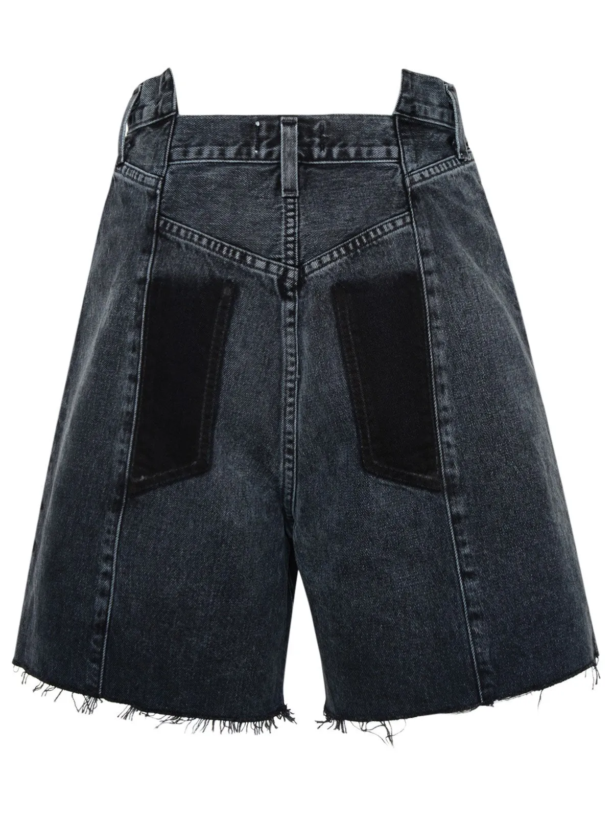 AGOLDE Distressed Knee-Length Shorts