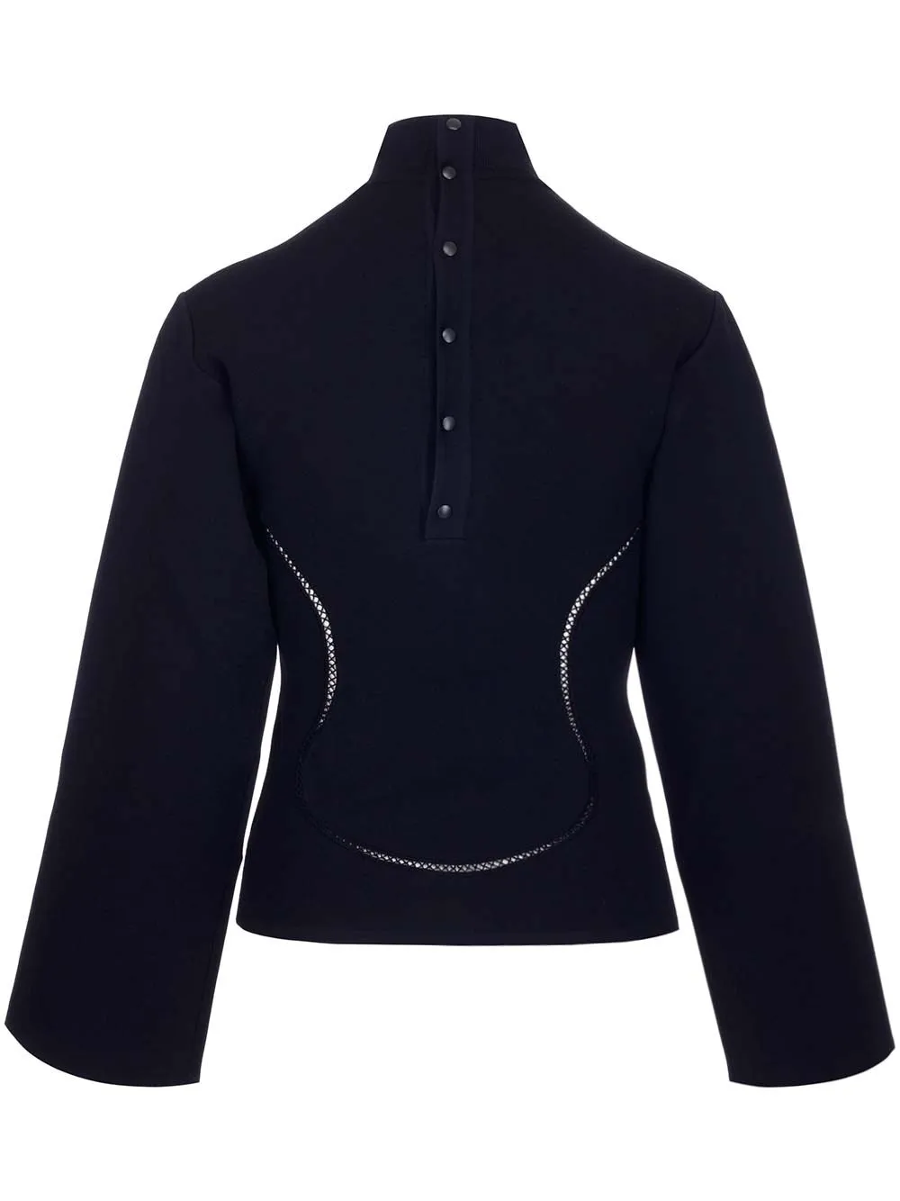 Alaa Dropped Shoulder Long-Sleeved Sweater