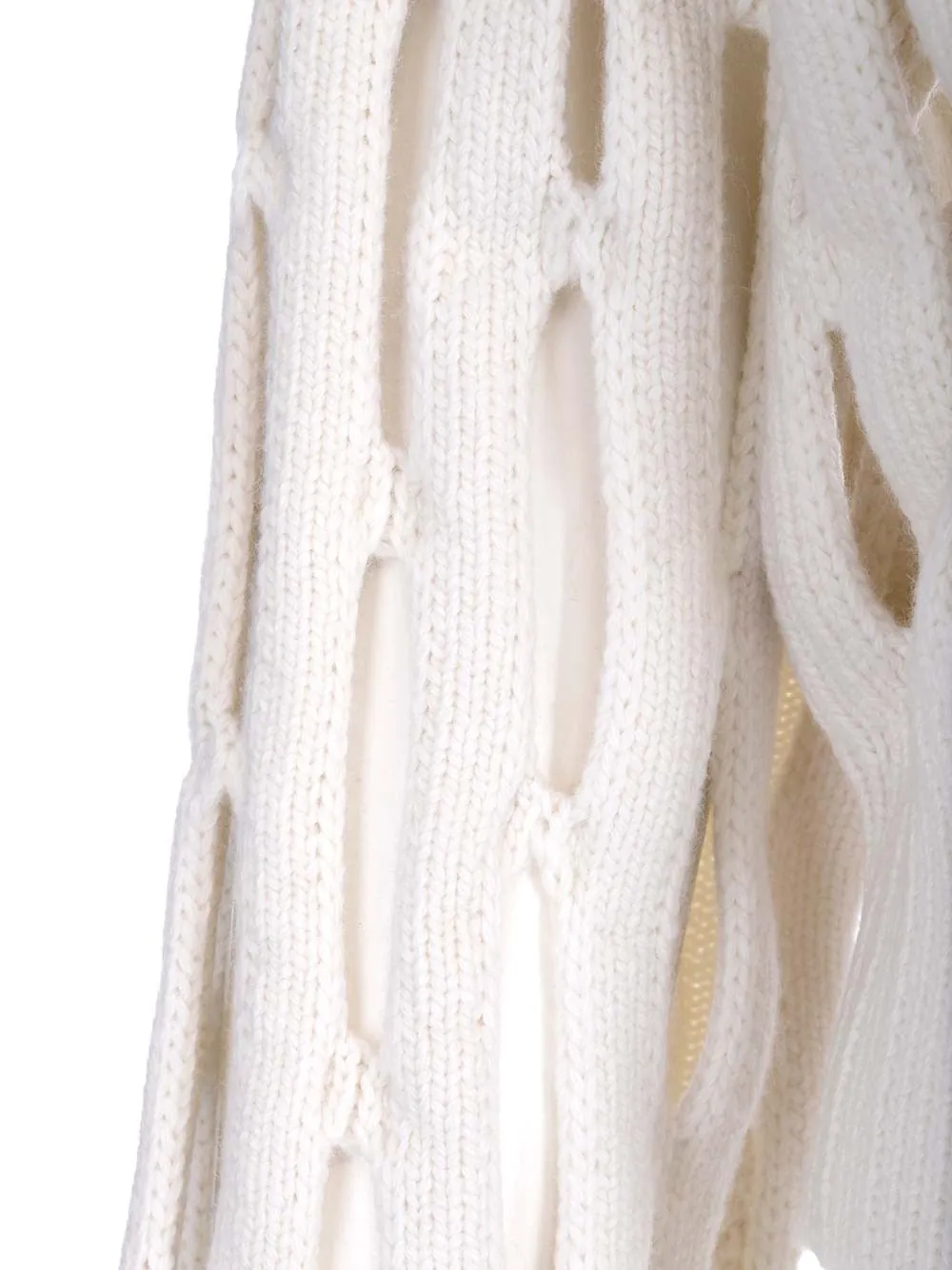 Alaa Perforated Boxy Long-Sleeved Sweater
