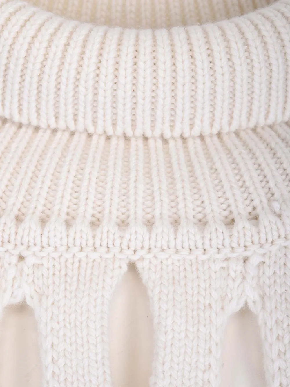 Alaa Perforated Boxy Long-Sleeved Sweater