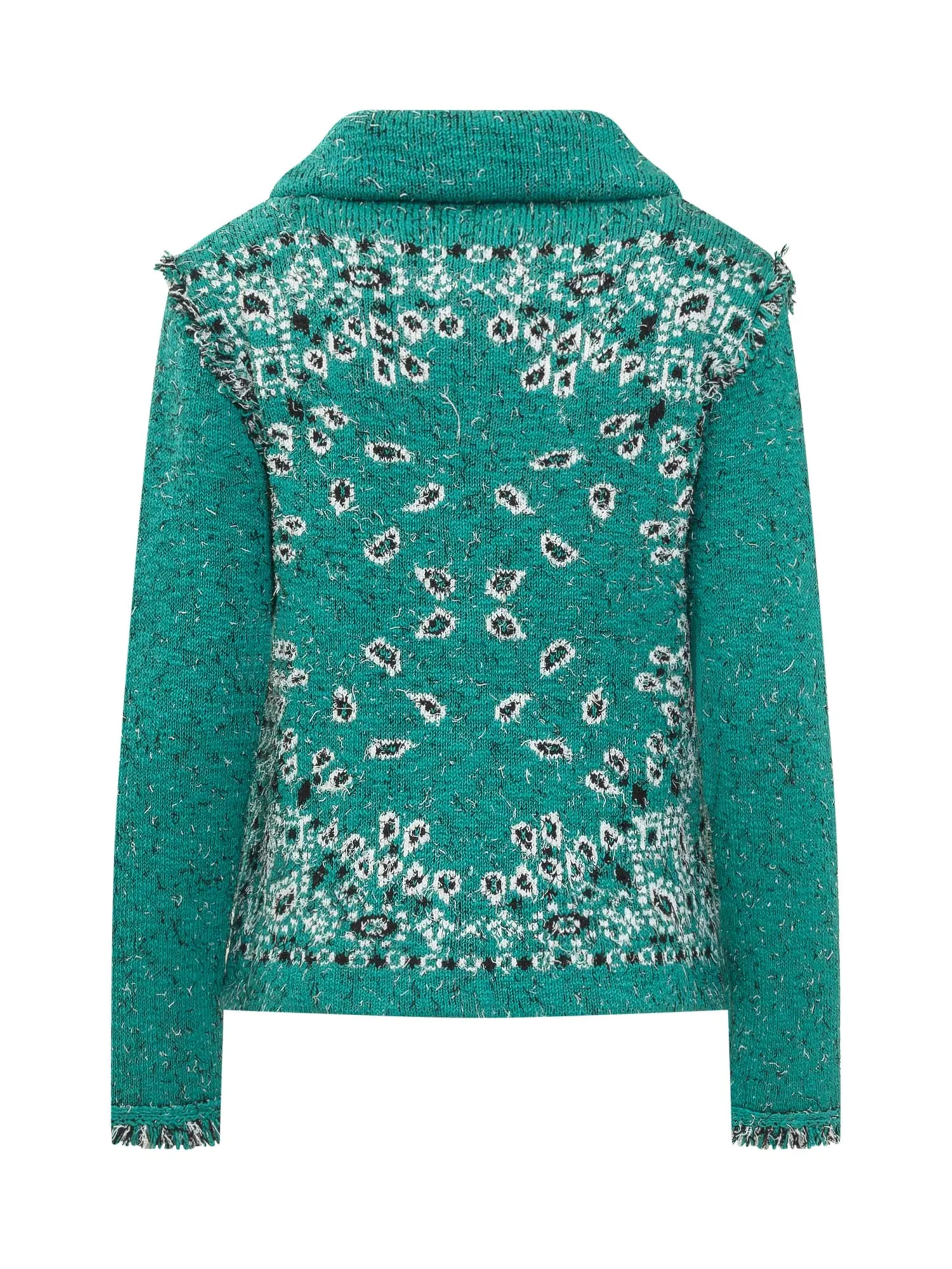 Alanui Bandana Printed Frayed Edge Jacket