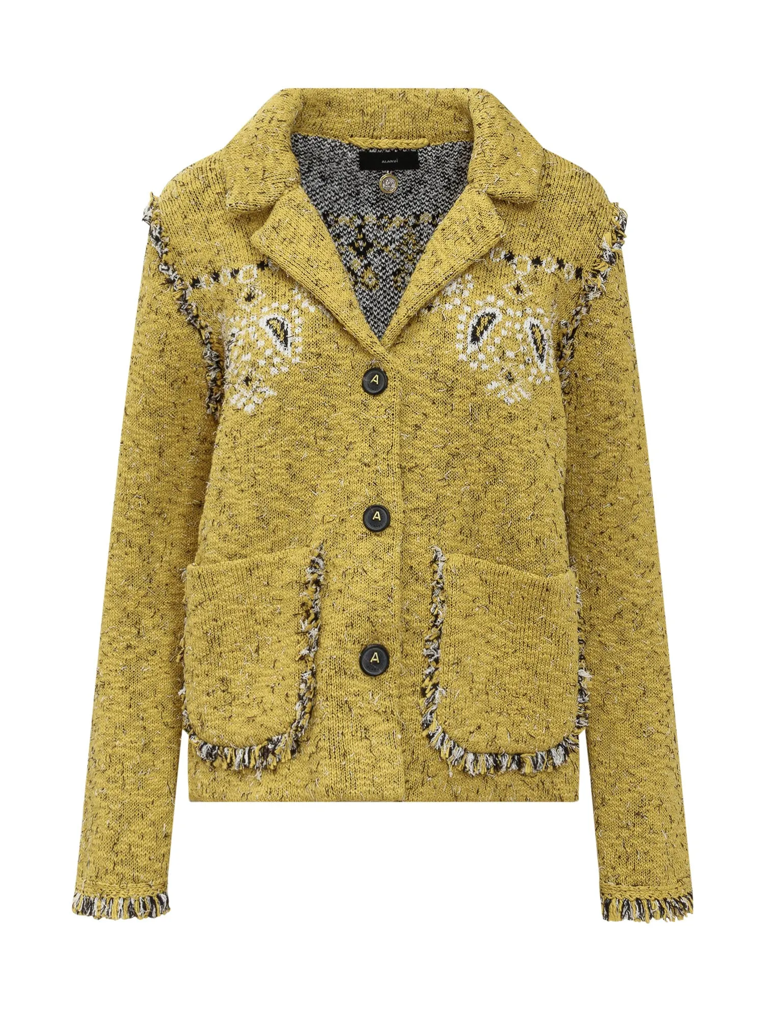 Alanui Bandana Printed Frayed Edge Jacket