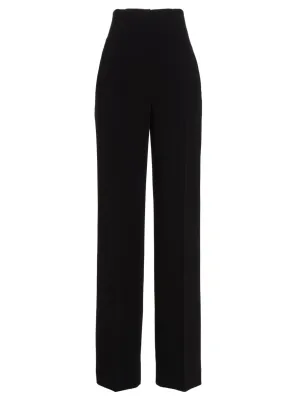 Alberta Ferretti High Waist Straight Leg Trousers