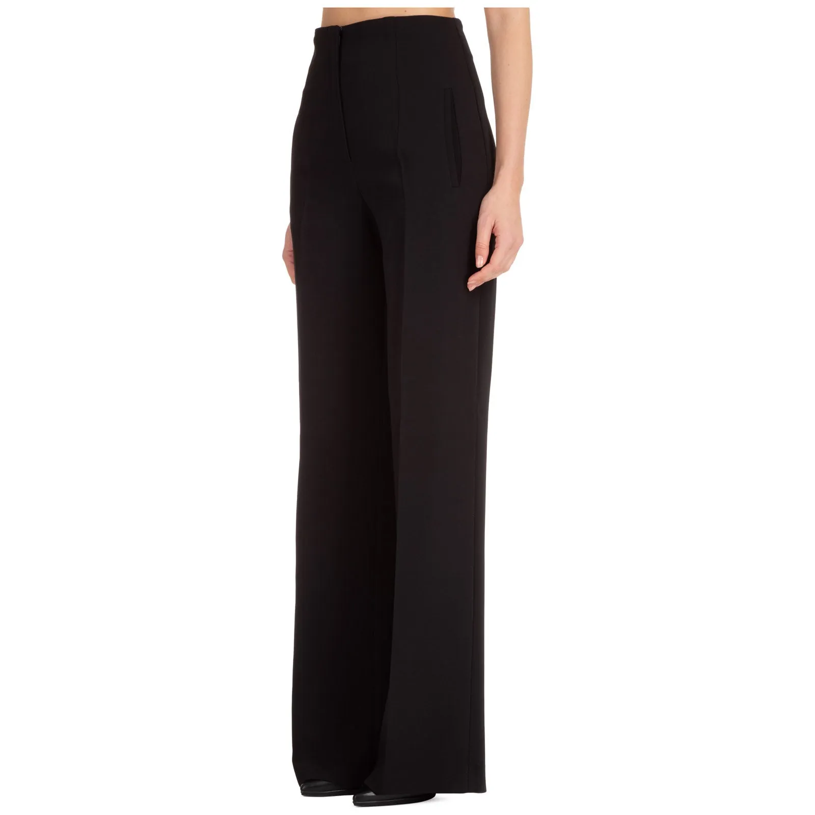 Alberta Ferretti High Waist Straight Leg Trousers