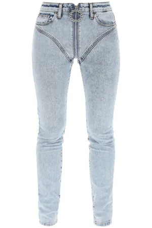 Alessandra Rich High-Rise Skinny Jeans