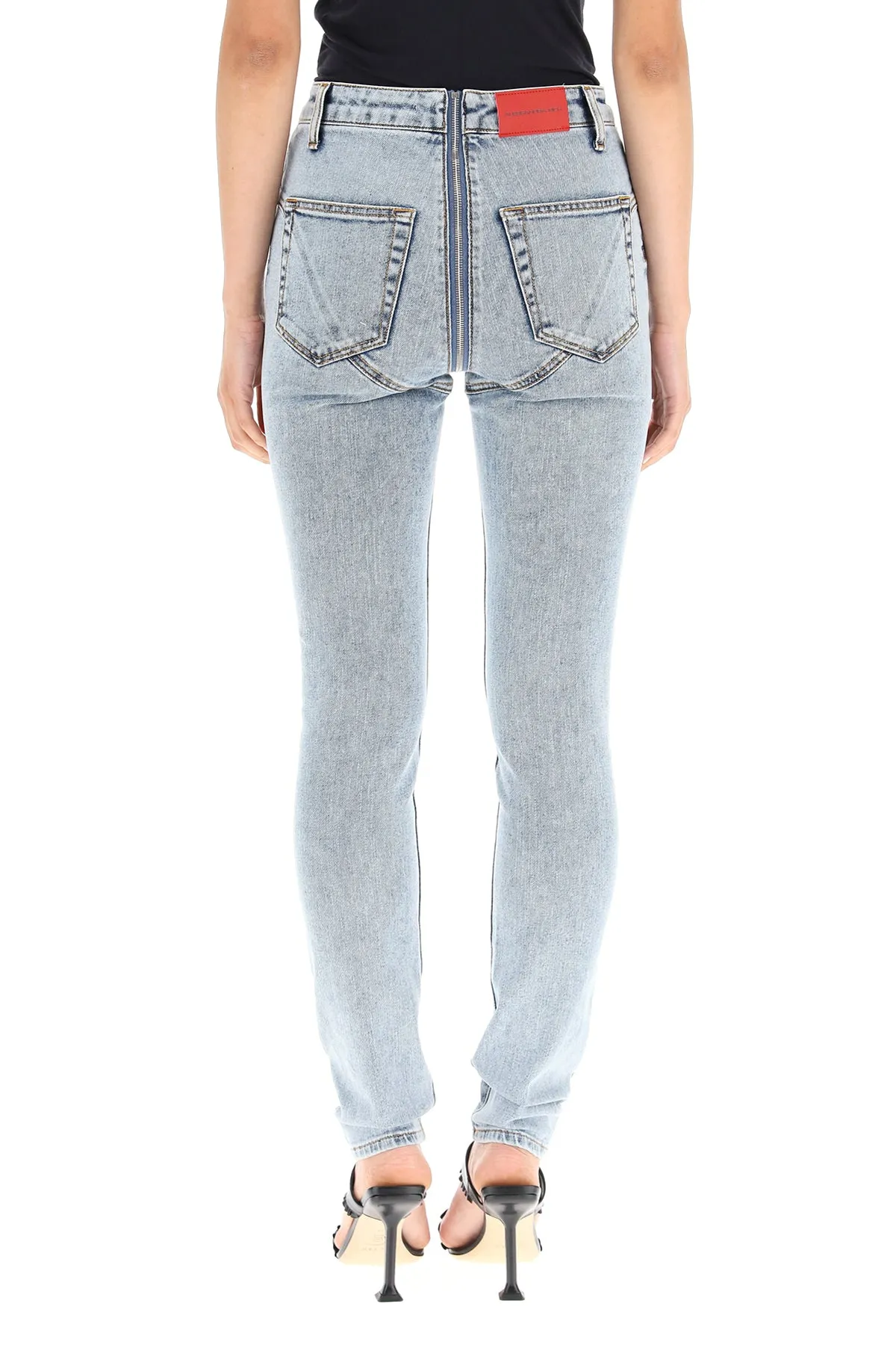 Alessandra Rich High-Rise Skinny Jeans