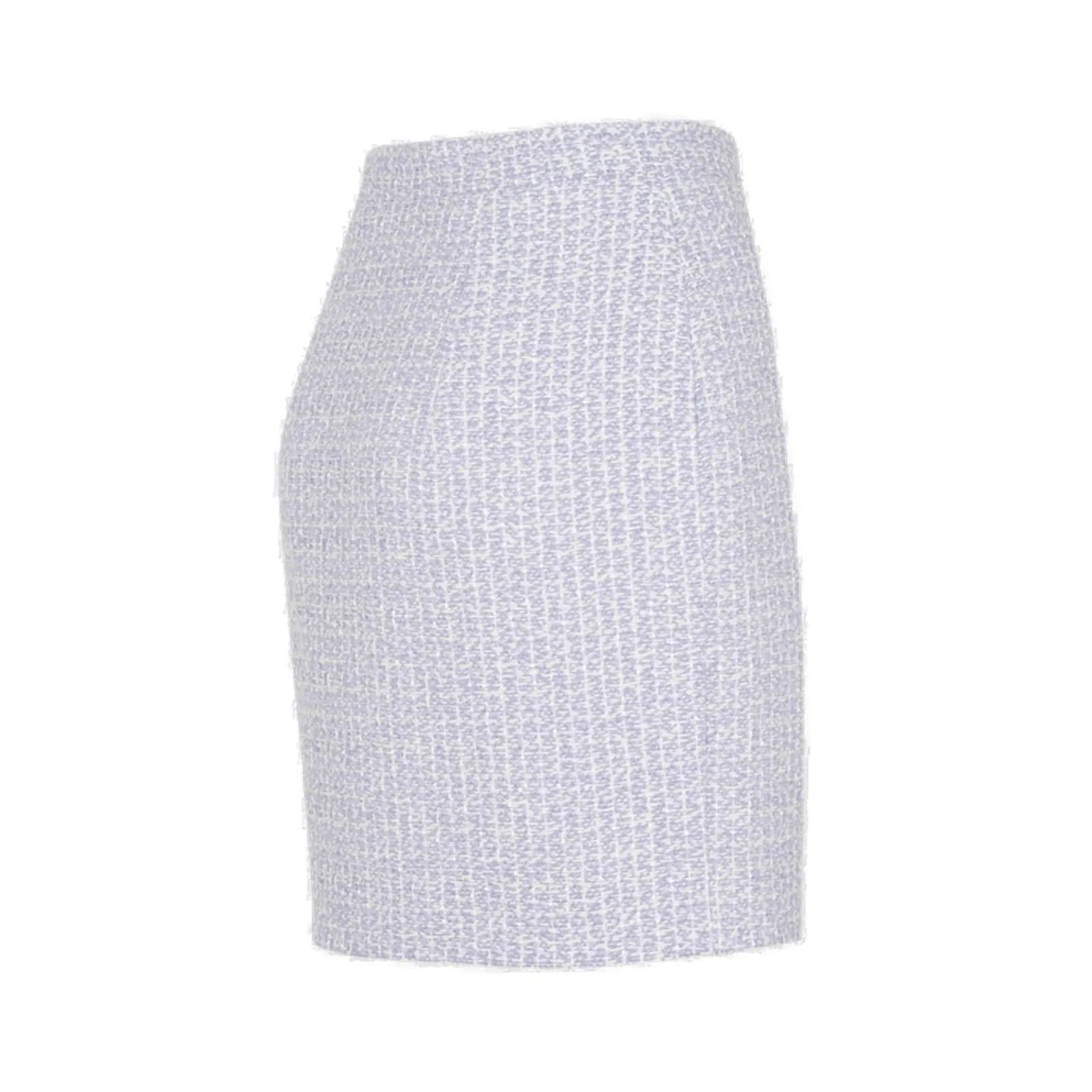 Alessandra Rich High Waist Tweed Mini Skirt