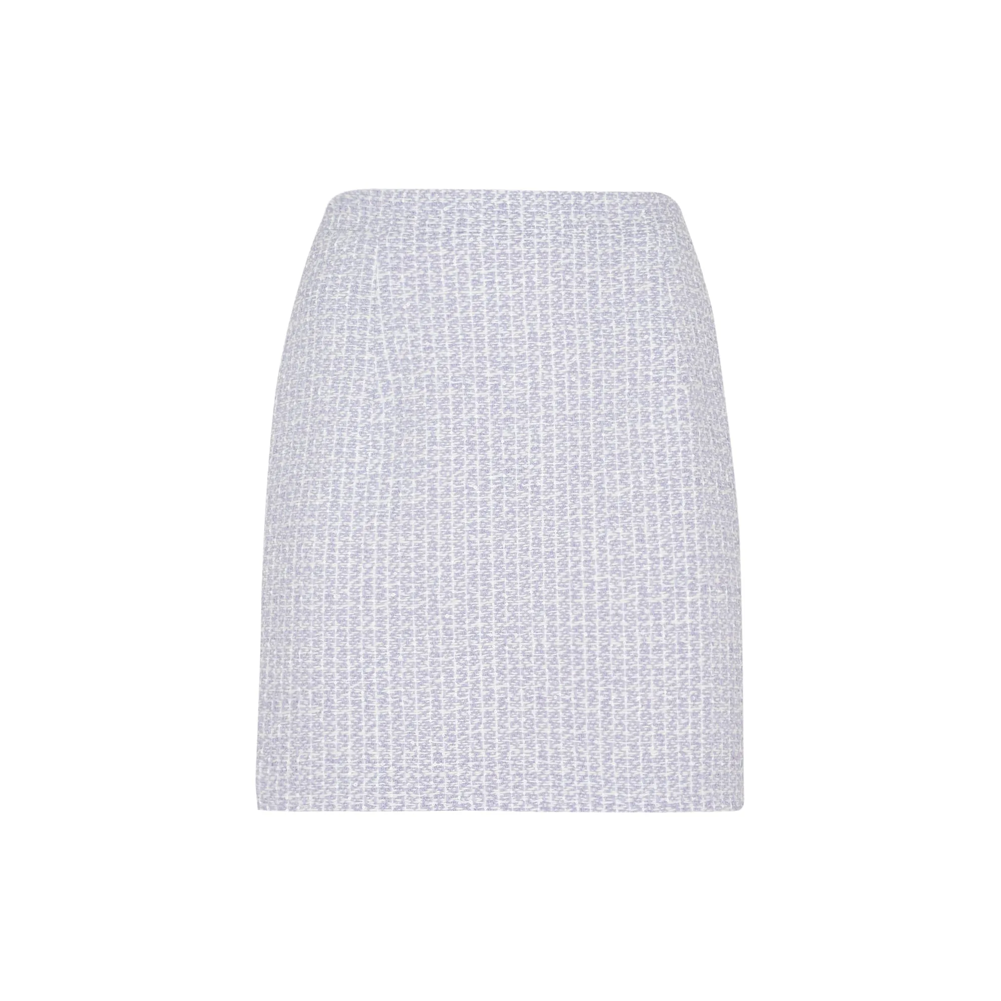 Alessandra Rich High Waist Tweed Mini Skirt