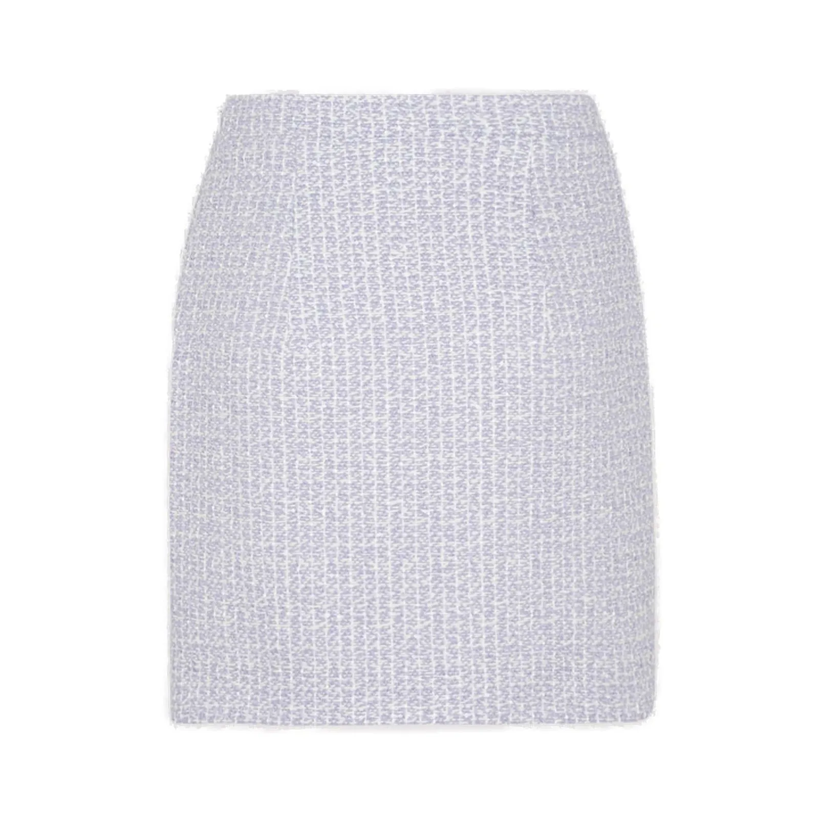 Alessandra Rich High Waist Tweed Mini Skirt