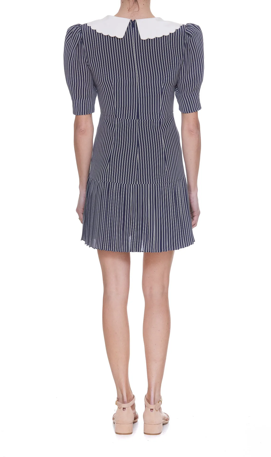 Alessandra Rich Pinstripe Mini Dress