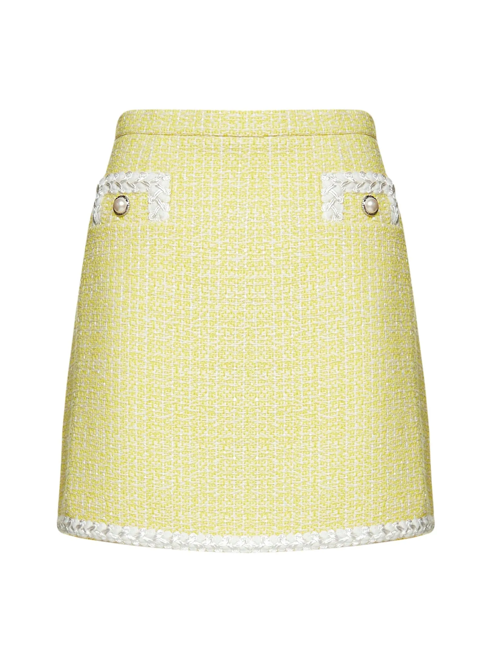 Alessandra Rich Tweed Mini Skirt