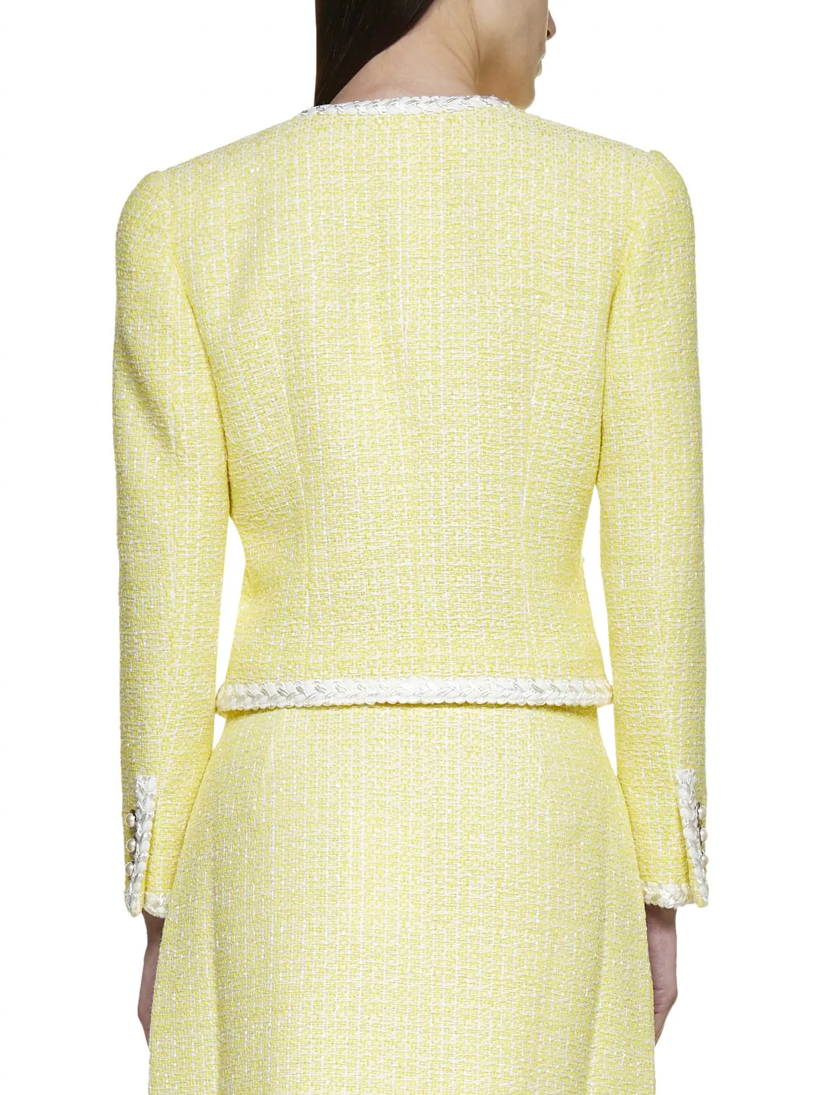 Alessandra Rich Tweed Mini Skirt