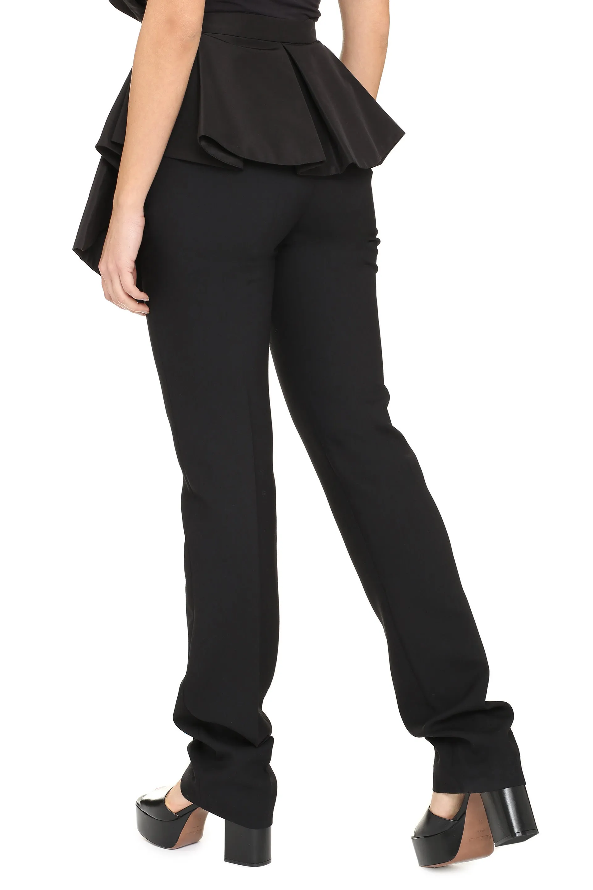 Alexander McQueen Bow Detailed Tailored Trousers