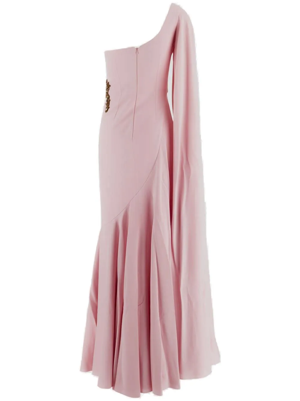 Alexander McQueen Embellished One-Shoulder Maxi Dress