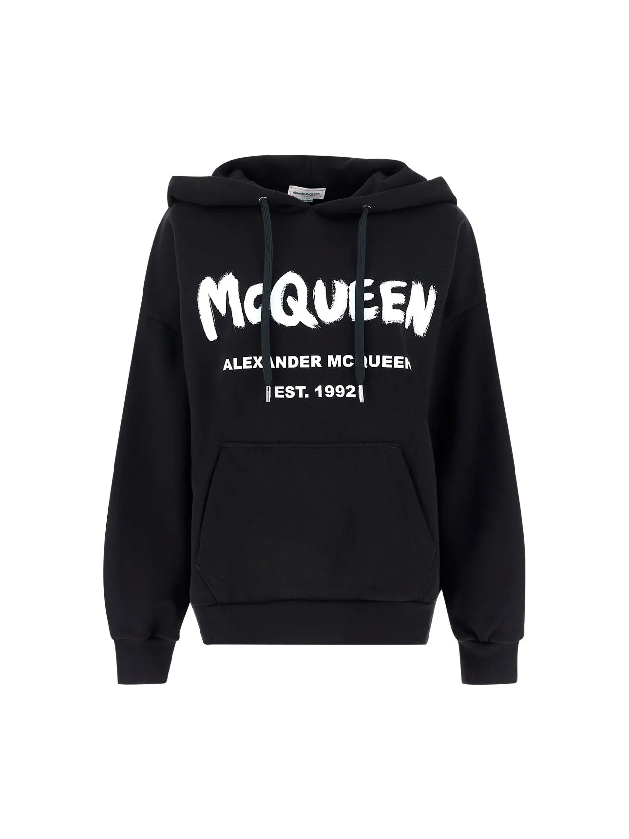 Alexander McQueen Graffiti Logo Printed Hoodie