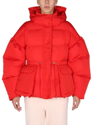 Alexander McQueen Graffiti Logo Printed Padded Jacket