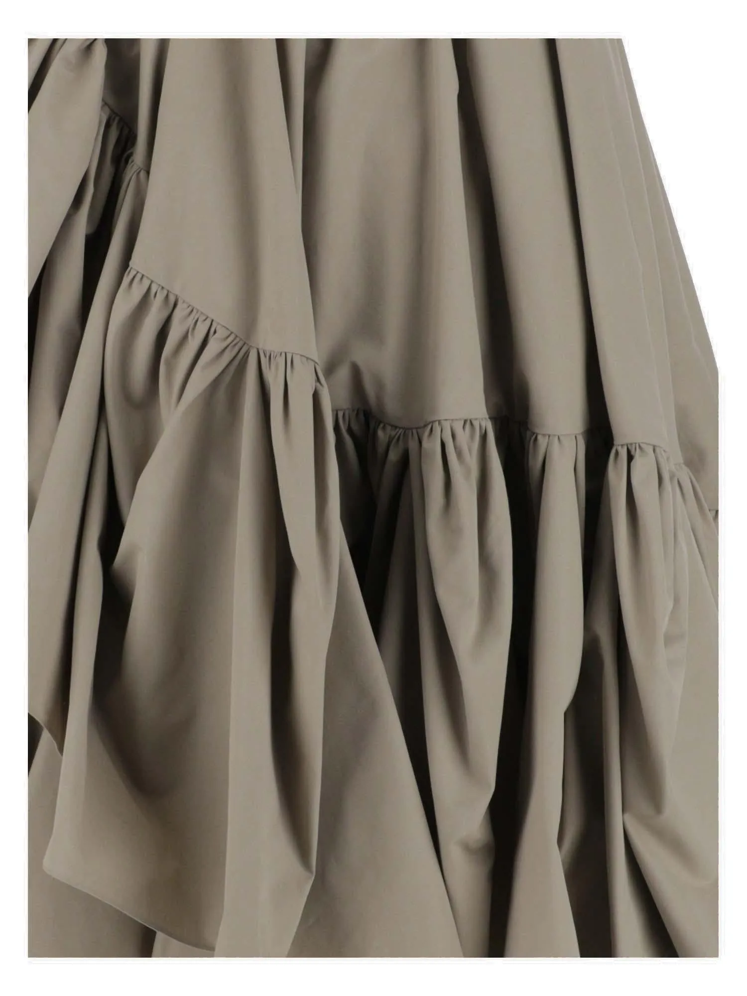 Alexander McQueen High Waist Asymmetric Midi Skirt