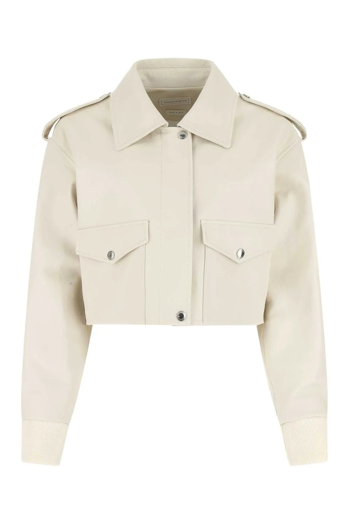 Alexander McQueen Long-Sleeved Cropped Jacket