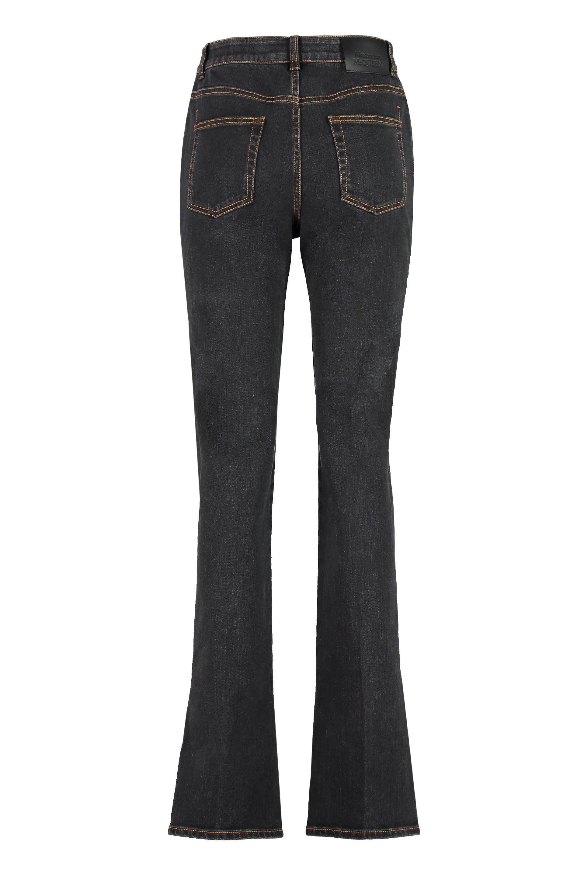 Alexander McQueen Low-Rise Bootcut Denim Jeans