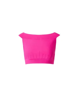 Alexander McQueen Off-Shoulder Knitted Top