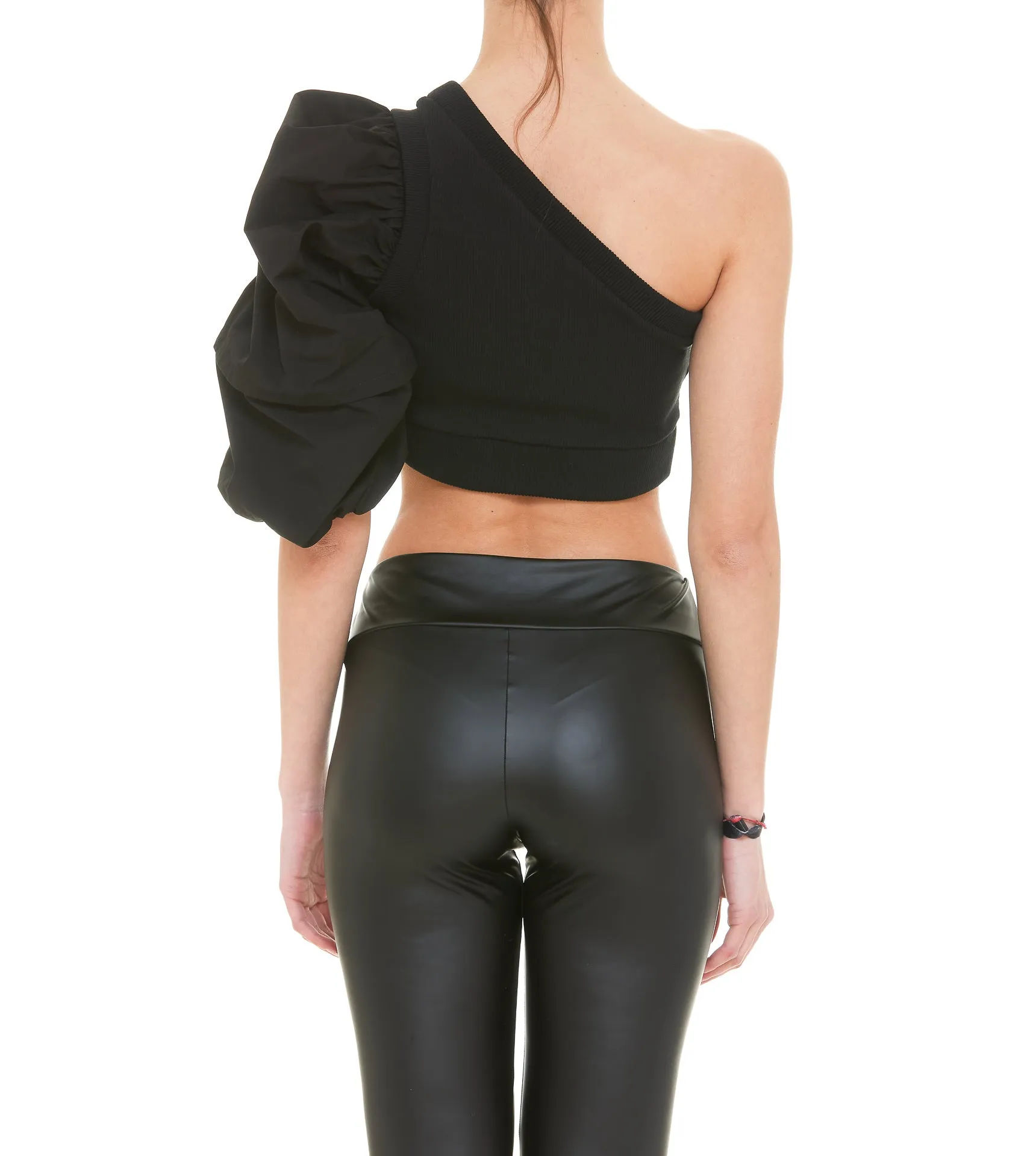 Alexander McQueen One-Shoulder Cropped Top