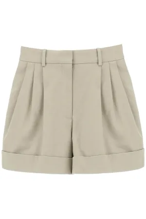 Alexander McQueen Pleated Turn-Up Brim Shorts