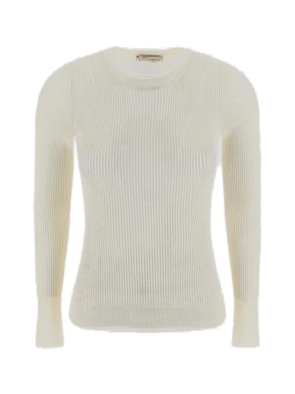 Alexander McQueen Ribbed-Knit Crewneck Jumper