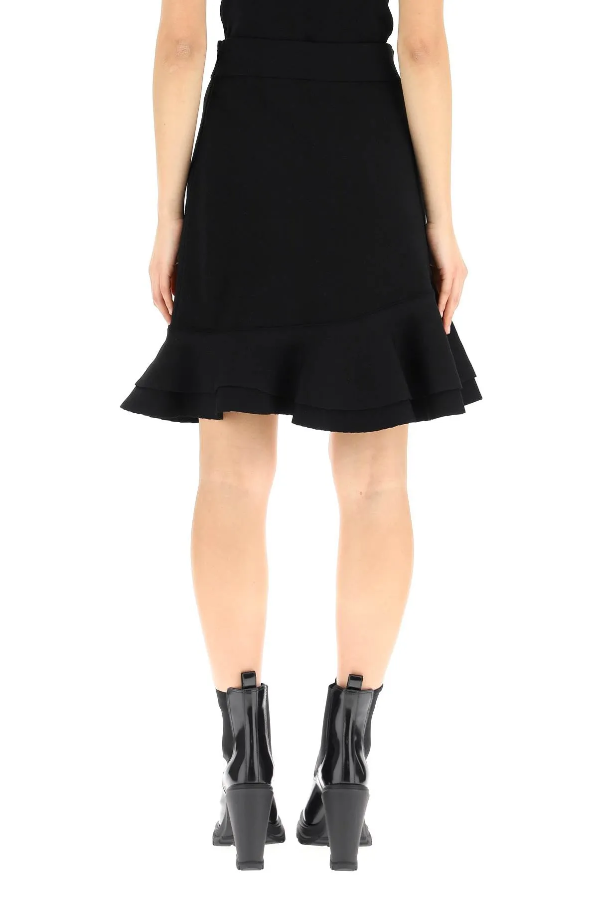 Alexander McQueen Ruffled Asymmetric Mini Skirt