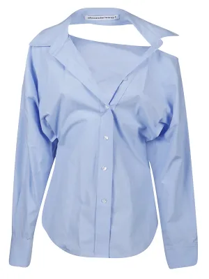 Alexander Wang Cut-Out Drop Shoulder Poplin Shirt