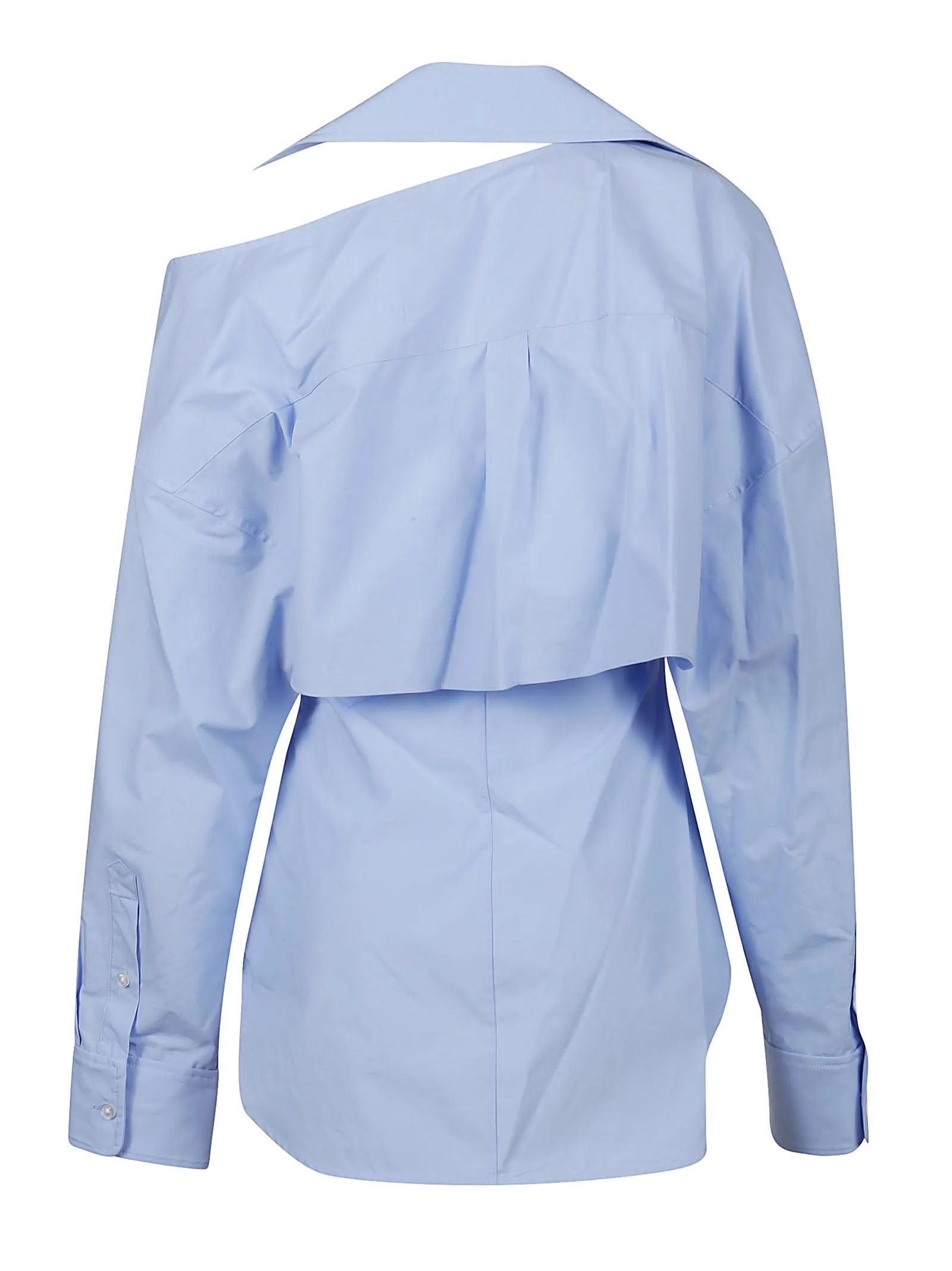 Alexander Wang Cut-Out Drop Shoulder Poplin Shirt