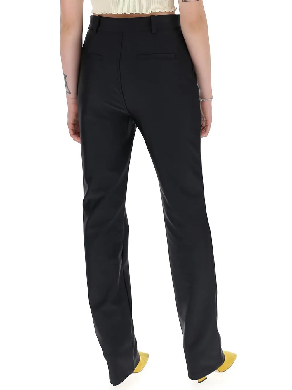 Alexander Wang High Waist Straight Leg Trousers