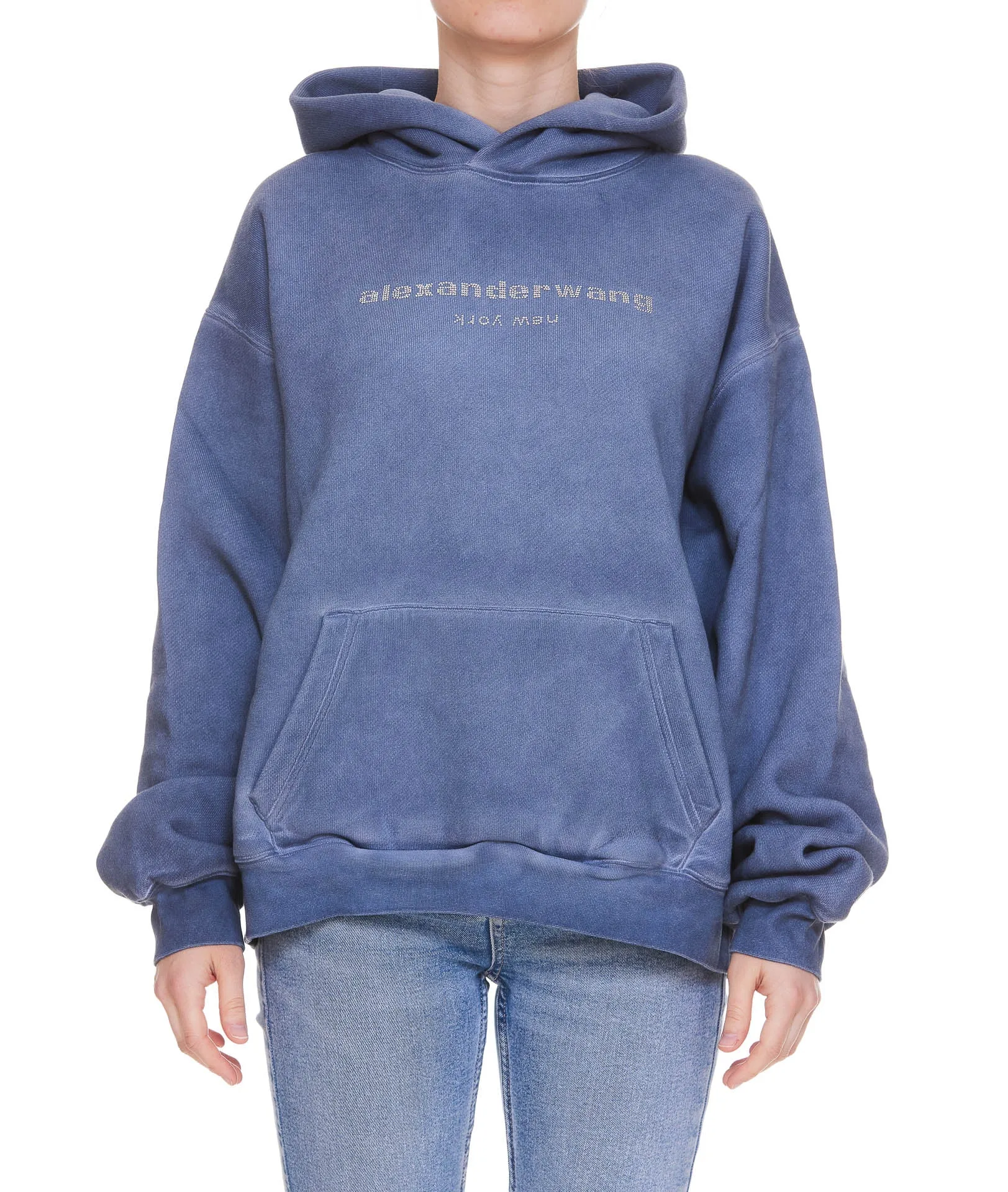 Alexander Wang Logo Detailed Hoodie