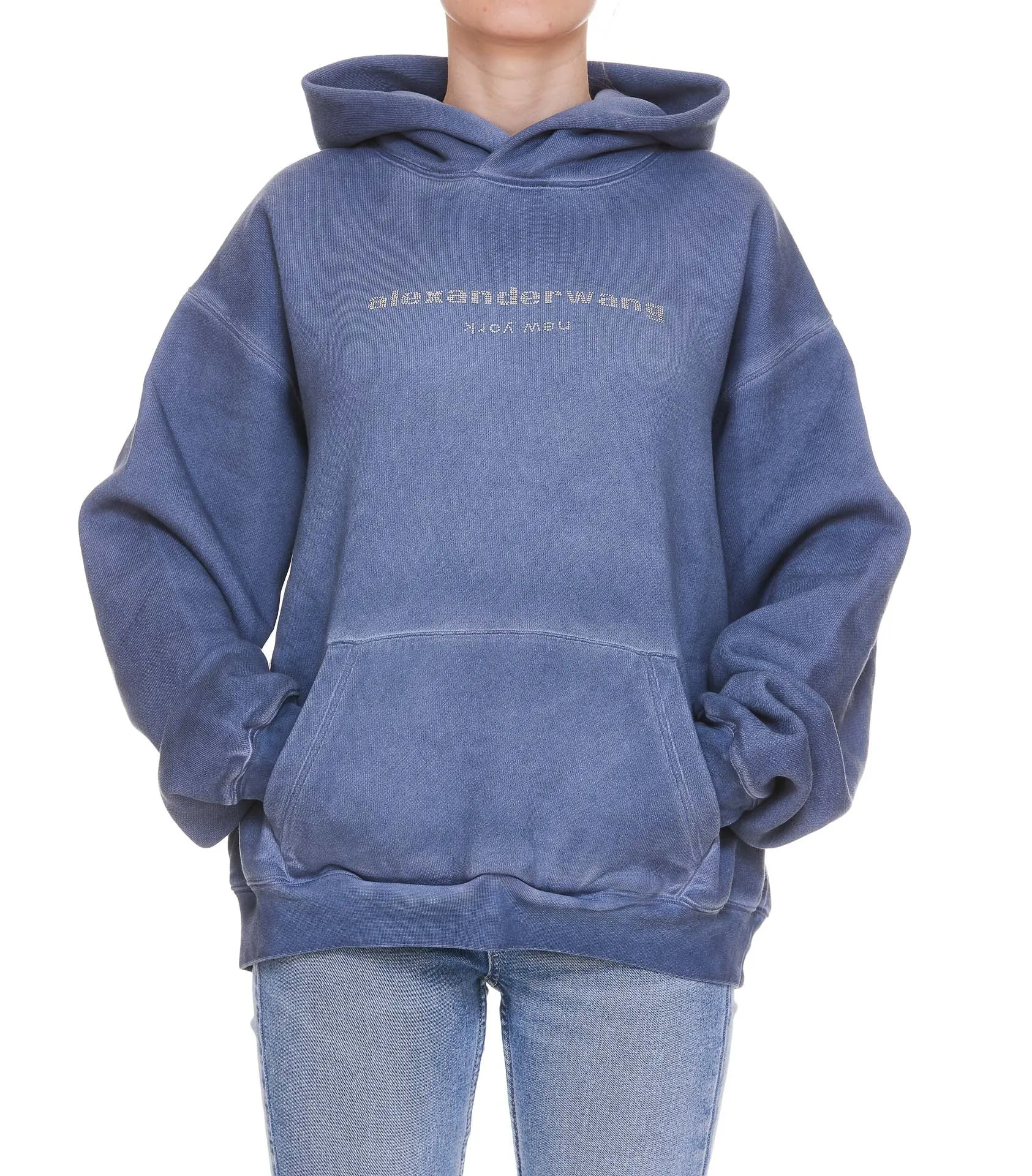 Alexander Wang Logo Detailed Hoodie