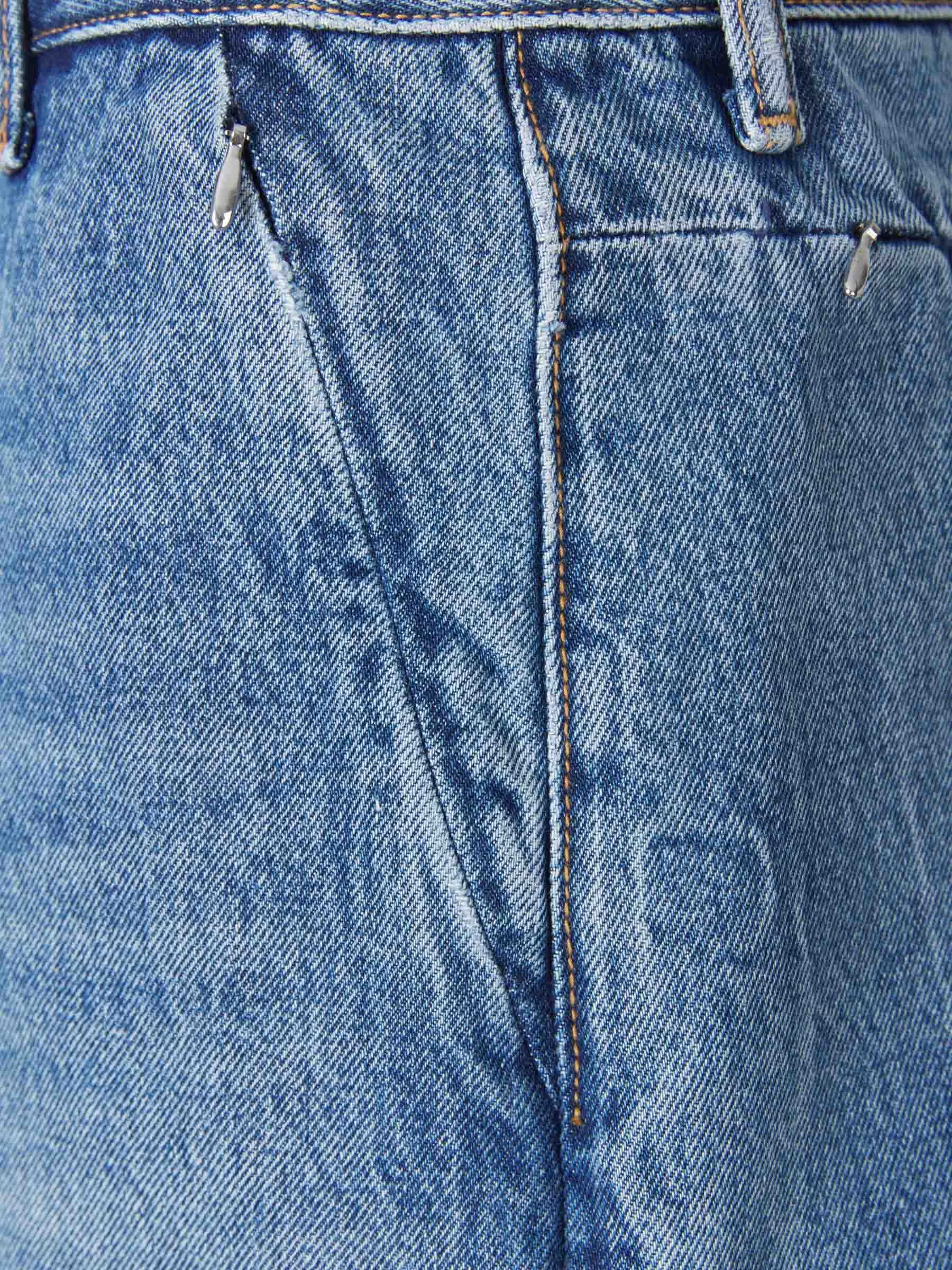Alexander Wang Logo Patch Denim Shorts