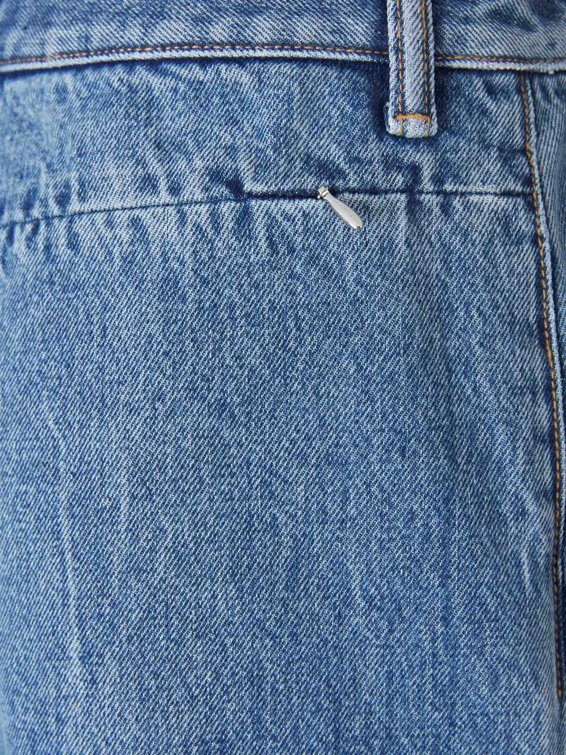 Alexander Wang Logo Patch Denim Shorts