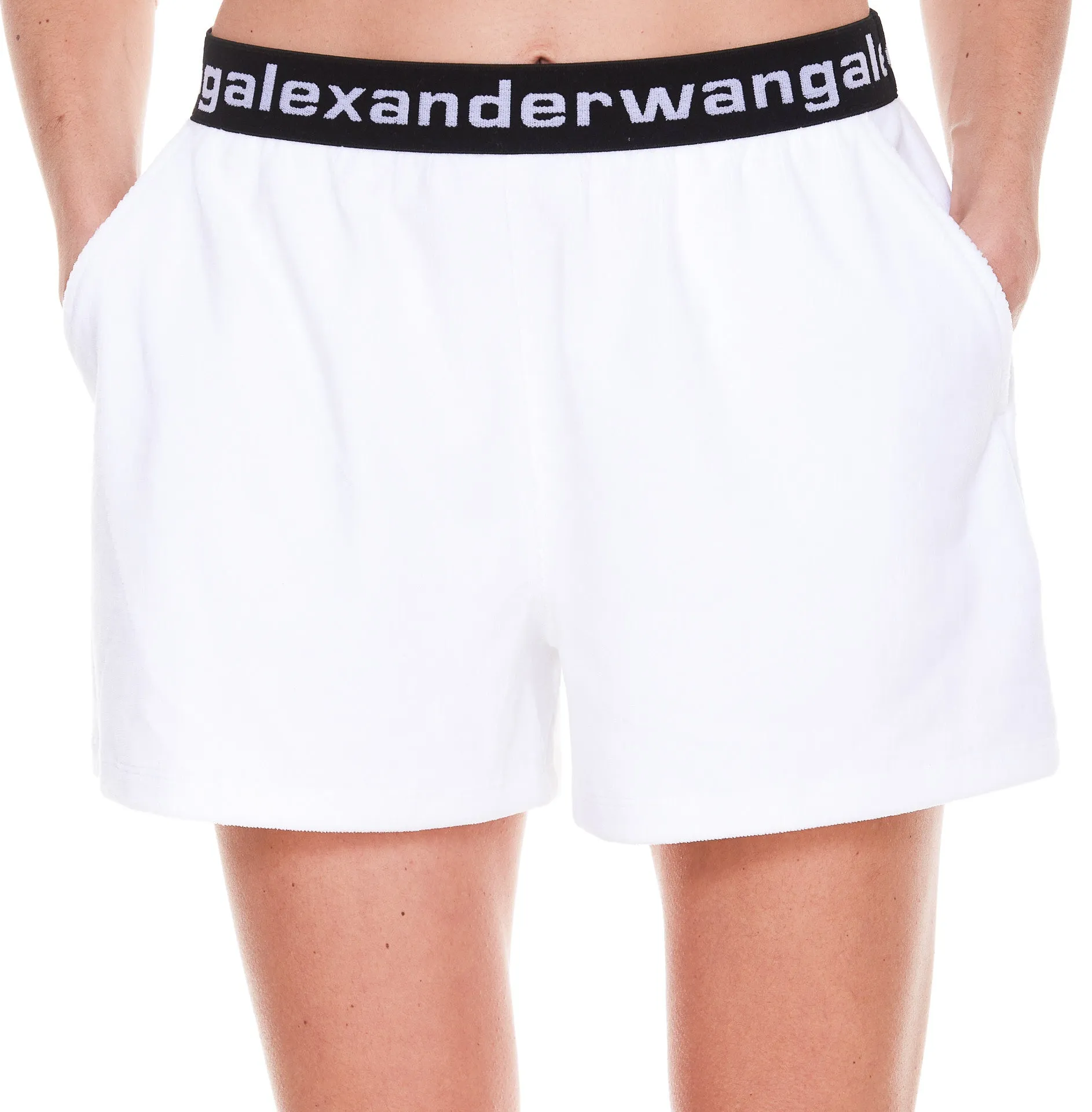 Alexander Wang Logo Waistband Shorts