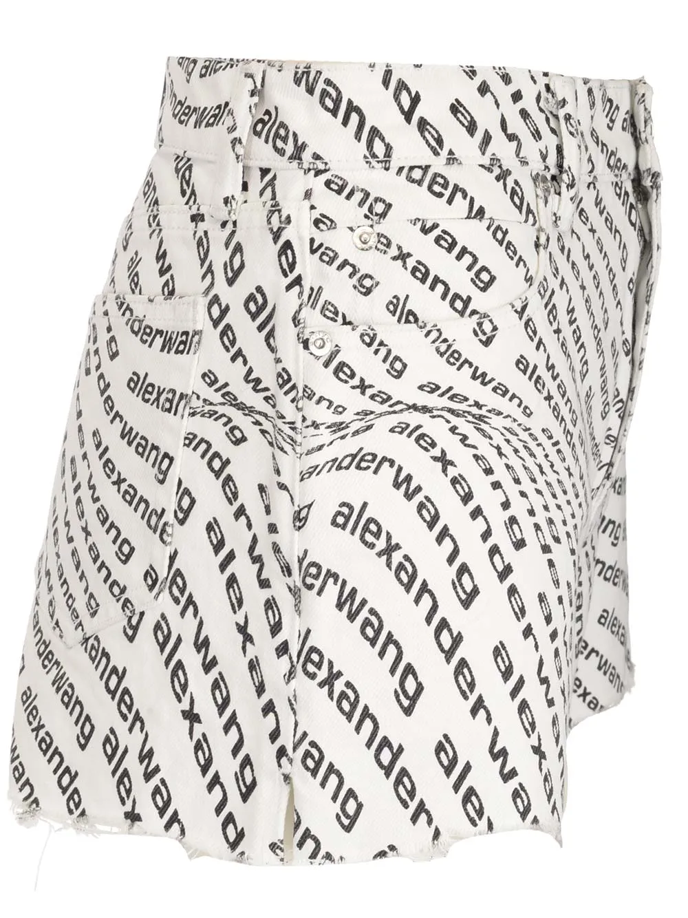 Alexander Wang Wave Logo Bite Shorts