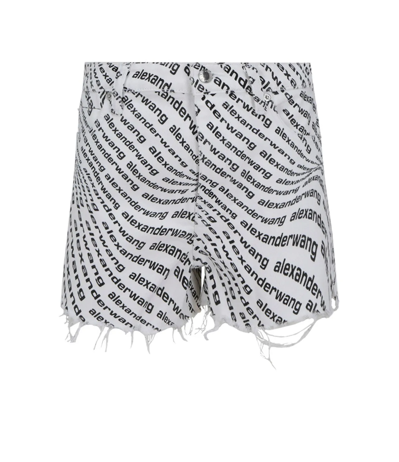 Alexander Wang Wave Logo Bite Shorts