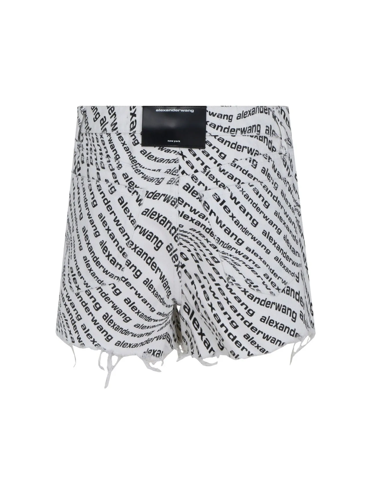 Alexander Wang Wave Logo Bite Shorts