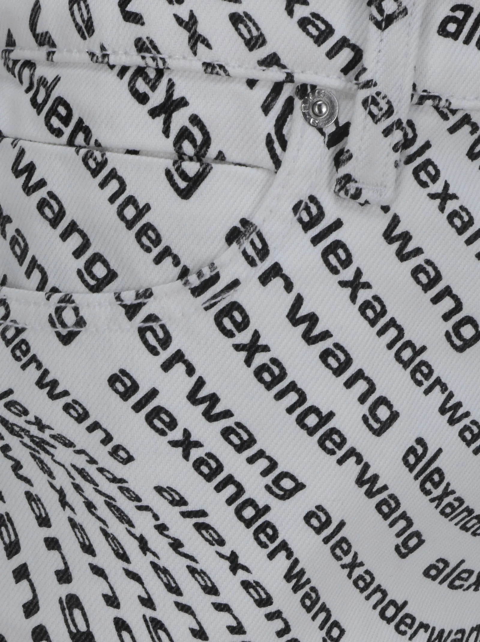 Alexander Wang Wave Logo Bite Shorts