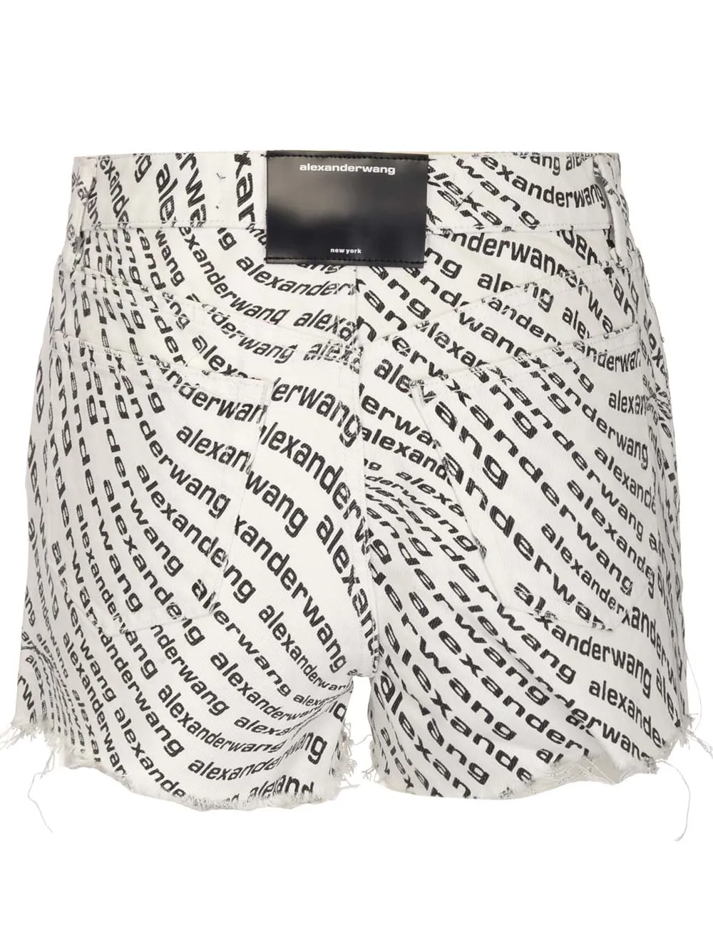 Alexander Wang Wave Logo Bite Shorts