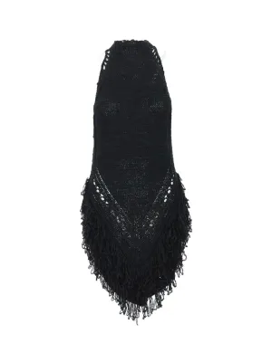 Alexandre Vauthier Fringed Knit Mini Dress