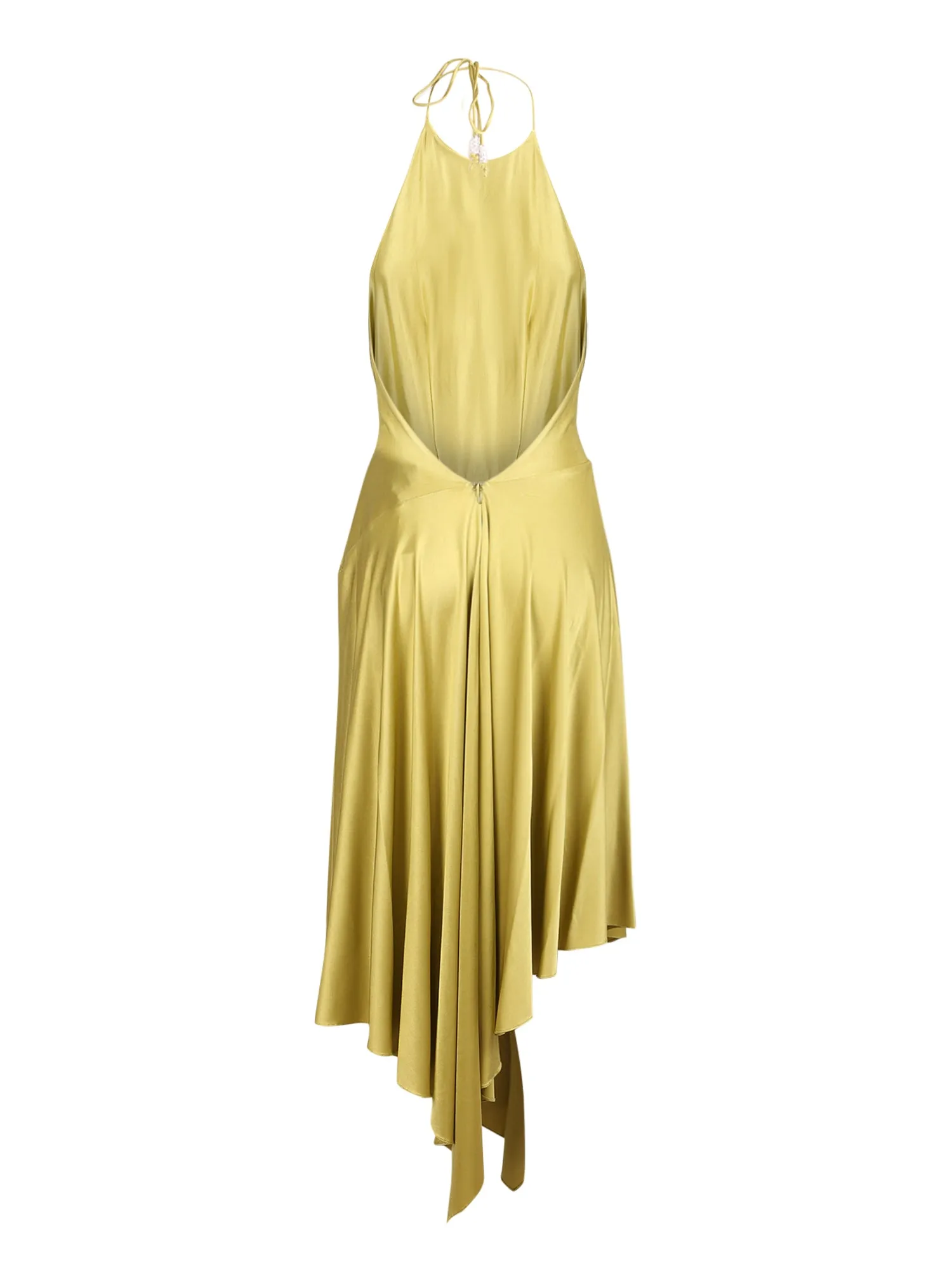 Alexandre Vauthier Halterneck Draped Midi Dress