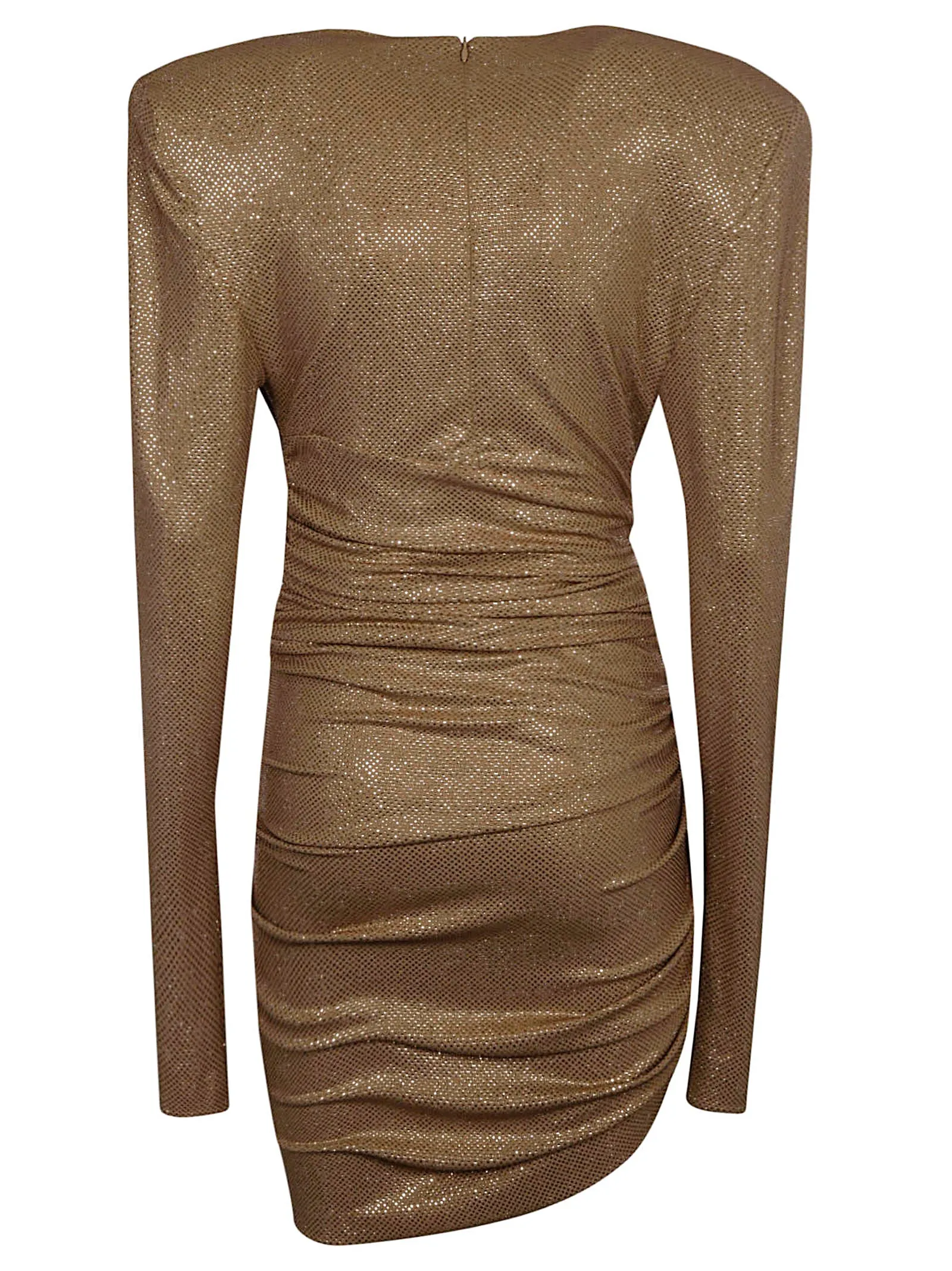 Alexandre Vauthier Rhinestone-Embellished Ruched Mini Dress